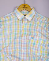 Rainbow Wave Multicolored Check Cotton Shirt