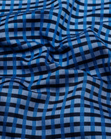 Boron Blue Jacquard Check Dobby Cotton Shirt