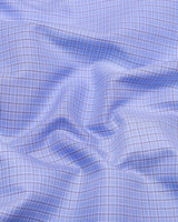 Shark Blue With Black Check Premium Giza Shirt