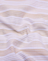 Florence Cream With White Stripe Cotton Shirt