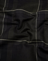 Prelog Green With Cream Twill Check Dobby Cotton Shirt