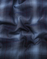 Werofly Blue Twill Check Premium Cotton Shirt