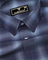 Werofly Blue Twill Check Premium Cotton Shirt