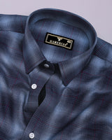 Werofly Blue Twill Check Premium Cotton Shirt