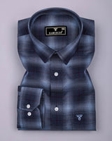Werofly Blue Twill Check Premium Cotton Shirt