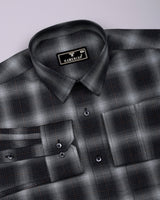 Werofly Black Twill Check Premium Cotton Shirt