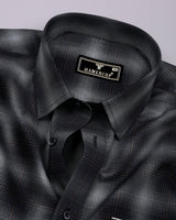 Werofly Black Twill Check Premium Cotton Shirt