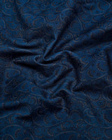 Pluma Morpichh Blue Paisley Printed Satin Cotton Shirt