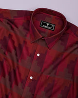 Mycron Pink Multicolor Jacquard Check Premium Giza Shirt