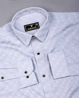 Frovis Gray Dobby Check Premium Gizza Shirt