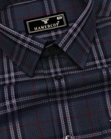 Brixton Gray Multicolor Check Dobby Cotton Shirt