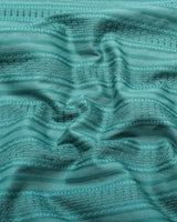 Zamora Green Self Stripe Dobby Cotton Shirt Style Kurta