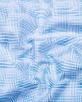 Classic Blue Check Giza Cotton Shirt