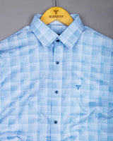 Classic Blue Check Giza Cotton Shirt