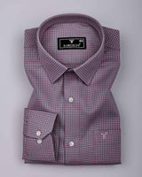 Morlen Pink With Gray Jacquard Giza Shirt
