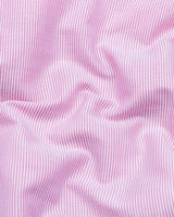 Rosin Pink Weft Stripe Premium Dobby Designer Shirt