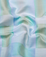 Elite Green With Multicolor Shades Premium Giza Shirt