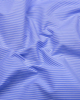 Harbor Blue With White Stripe Cotton Shirt