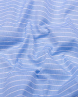 Lapis Skyblue With White Stripe Oxford Cotton Shirt