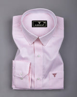 Groven Pink With White Stripe Premium Gizza Shirt