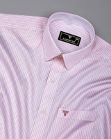 Groven Pink With White Stripe Premium Gizza Shirt