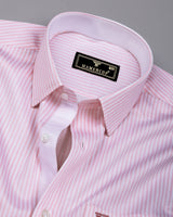 Groven Pink With White Stripe Premium Gizza Shirt