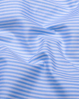 Groven Blue With White Stripe Premium Gizza Shirt