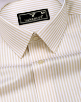 Groven Yellow With White Stripe Premium Gizza Shirt