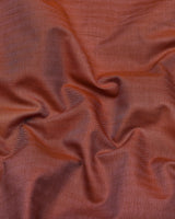 Pestry Rust Orange With White Stripe Premium Giza Shirt