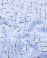Yorik Blue With Black Check Premium Gizza Shirt
