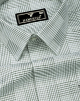 Kelly Green With White Check Giza Shirt