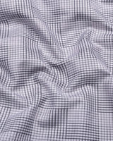 Kelly Gray With White Check Giza Shirt