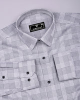 Kelly Gray With White Check Giza Shirt