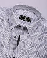 Kelly Gray With White Check Giza Shirt