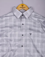 Kelly Gray With White Check Giza Shirt
