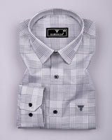 Kelly Gray With White Check Giza Shirt