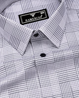 Kelly Gray With White Check Giza Shirt