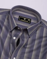 Colombia Lavender With Cream Box Stripe Giza Shirt