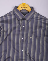 Colombia Lavender With Cream Box Stripe Giza Shirt