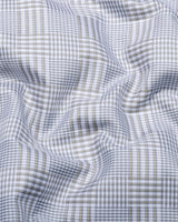Luxor Gray With White Check Premium Giza Shirt