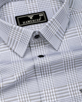 Luxor Gray With White Check Premium Giza Shirt