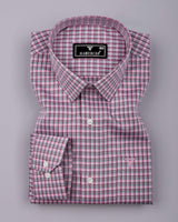Luxe Strawberry Pink With Gray Jacquard Premium Gizza Shirt