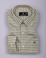 Luxe Cream With Gray Jacquard Premium Gizza Shirt