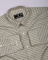 Luxe Cream With Gray Jacquard Premium Gizza Shirt