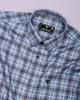 Koala Gray With White Twill Check Gizza Shirt