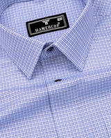 Blue With Black Check Premium Gizza Shirt