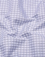 Gravora Gray With White Check Premium Gizza Shirt