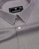 Cinnamon Brown Dobby Texture Premium Giza Shirt