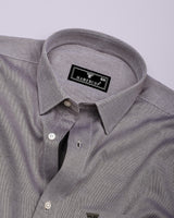 Cinnamon Brown Dobby Texture Premium Giza Shirt