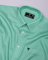 Sorin Green Printed Cotton Shirt